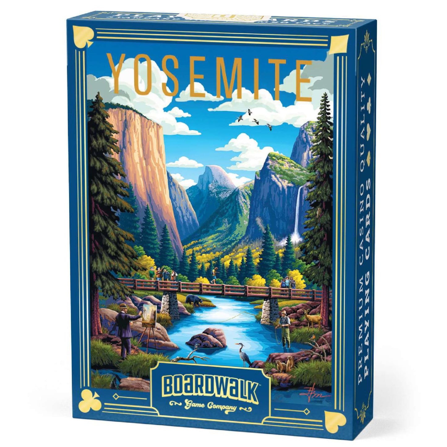 Boardwalk Puzzles Premium Featherlight Unique Playing Cards, Fun Themed Deck for Home and Travel | Yosemite National Park