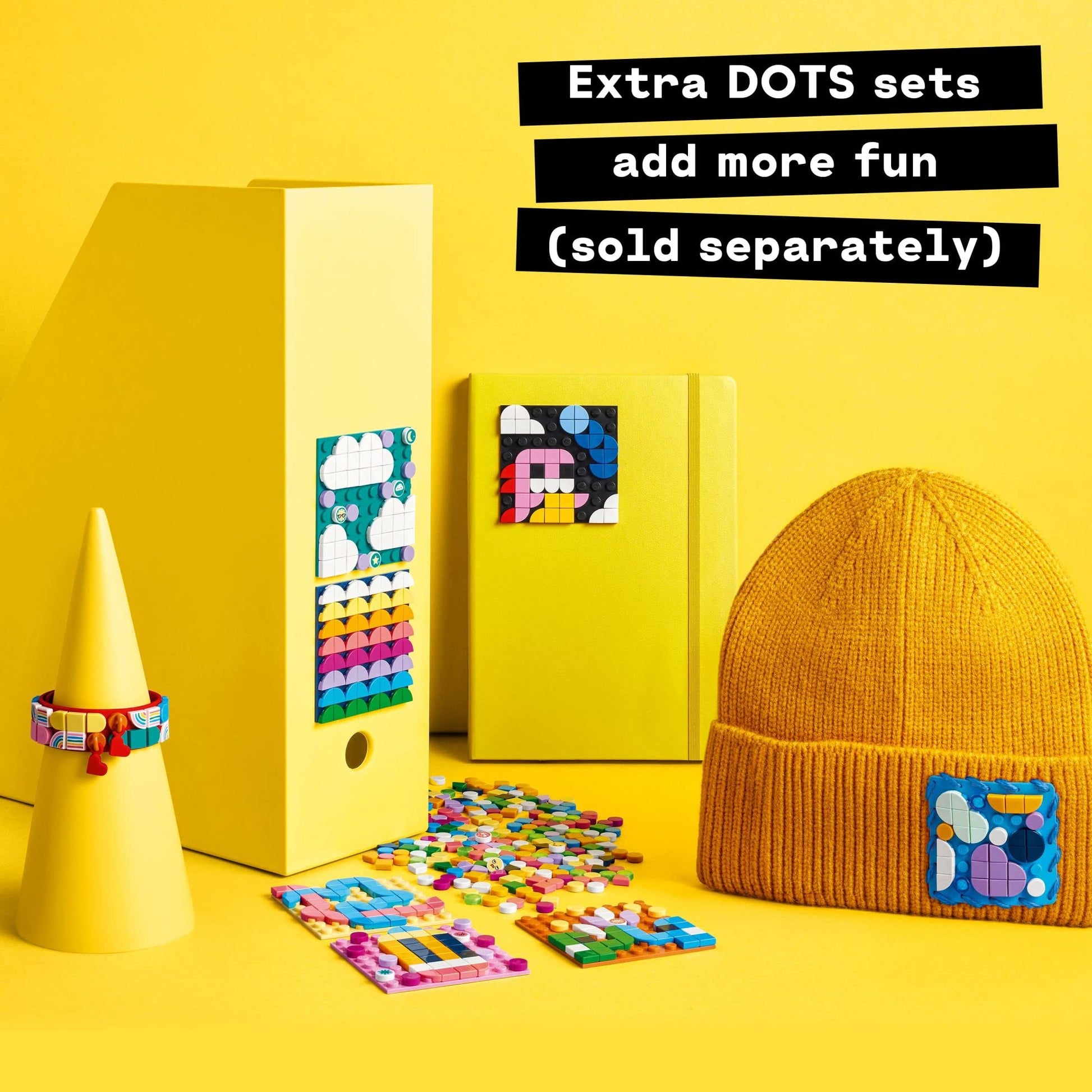 LEGO DOTS Adhesive Patches Mega Pack 41957 Arts and Crafts 5-in-1 Mosaic Making Building Kit, DIY Sticker Patches, Gift Idea for Creative Kids, Make