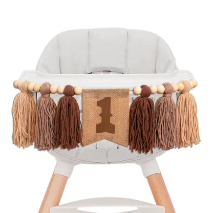 Gostman Cowboy First Birthday High Chair Banner