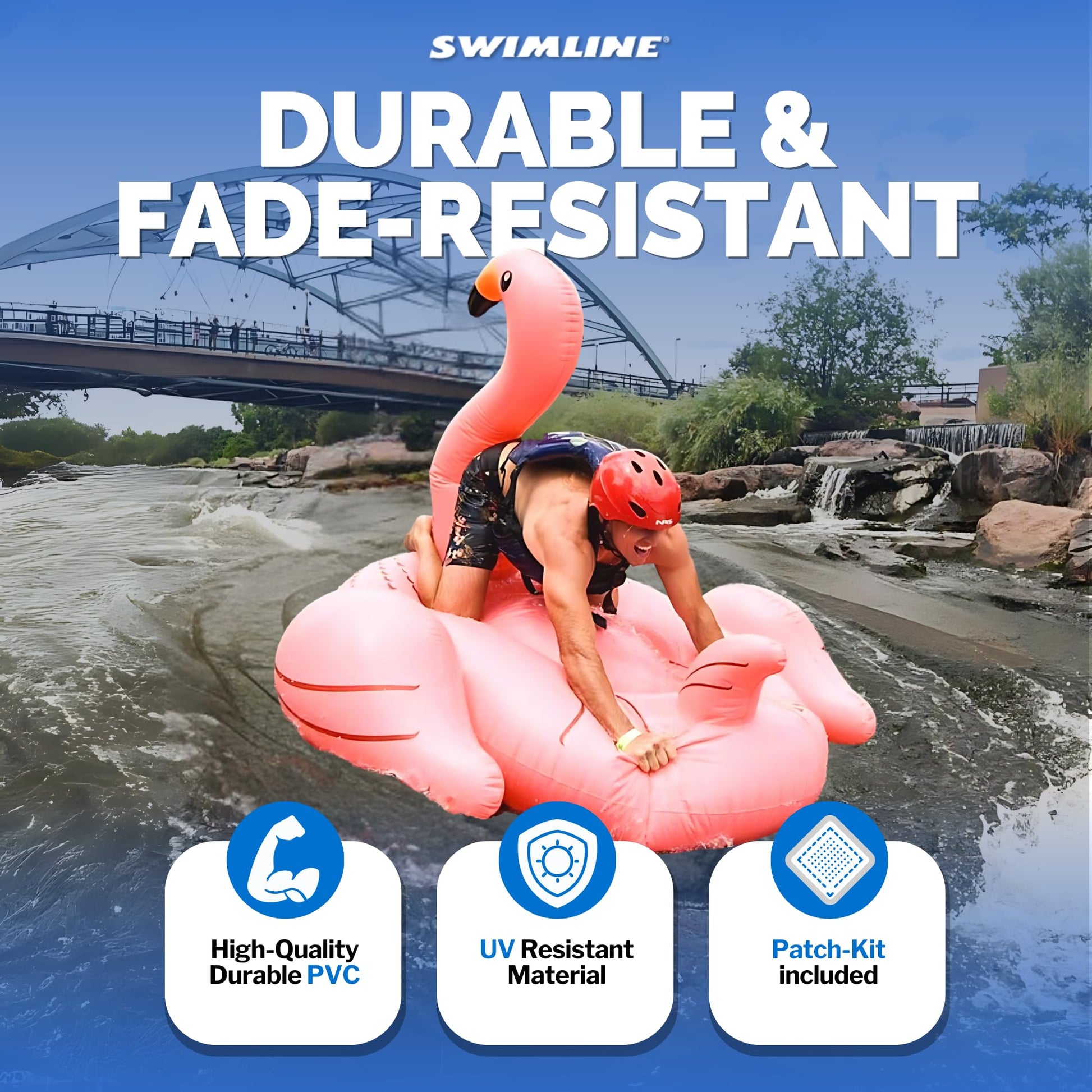 SWIMLINE | Giant Inflatable Ride-On Pool Float for Adults | Mallard Duck