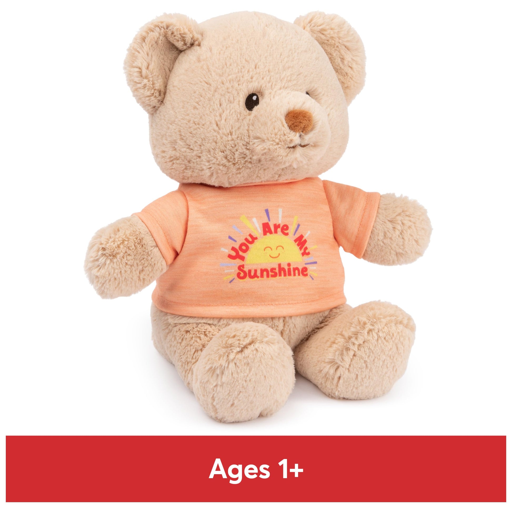 GUND Sustainably Soft “You are My Sunshine” 12" Bear with T-Shirt, Ages 0+