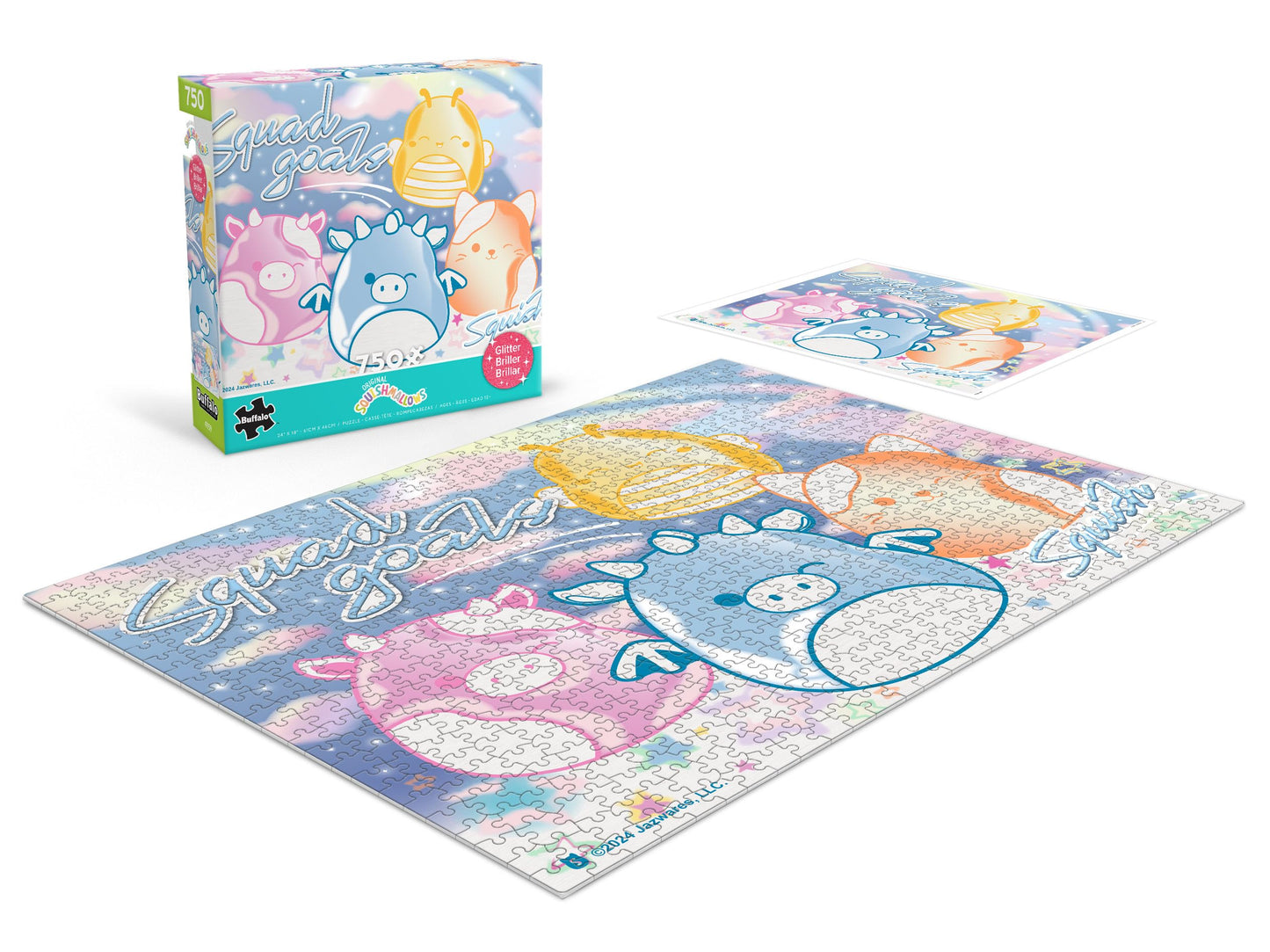 Buffalo Games - Squishmallows Squad Goals - 750 Piece Puzzle for Adults
