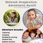 Rechargeable Unicorn LED Flashlight for Girls - Magical Silicone Kids Toy Light, Eye-Protection Dimmable 3 Modes, USB-C Charging, Small Handheld