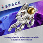 LEGO Creator 3 in 1 Space Astronaut Toy, Building Set Transforms from Astronaut Figure to Dog to Viper Jet, Space-Themed Gift Idea for Boys and Girls