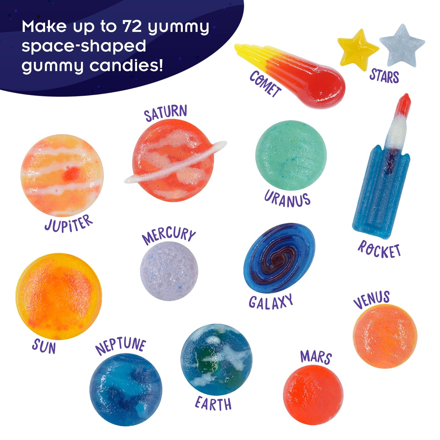 Thames & Kosmos Space Gummy Candy Lab | Tasty Labs STEM Experiment Kit, Make Space-Themed Gummy Pops & Candies, Explore Chemistry in Cooking, Safe
