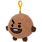 GUND LINE Friends BT21 SHOOKY Backpack Clip Plush, 4"