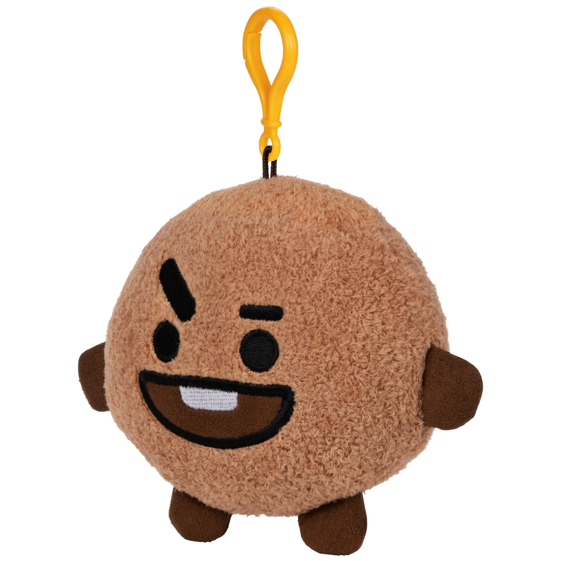 GUND LINE Friends BT21 SHOOKY Backpack Clip Plush, 4"
