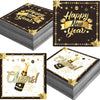 48Pcs New Years Eve Party Supplies 2026 New Years Napkins New Year Eve Decorations Happy New Year Decorations 2026 Tableware Set