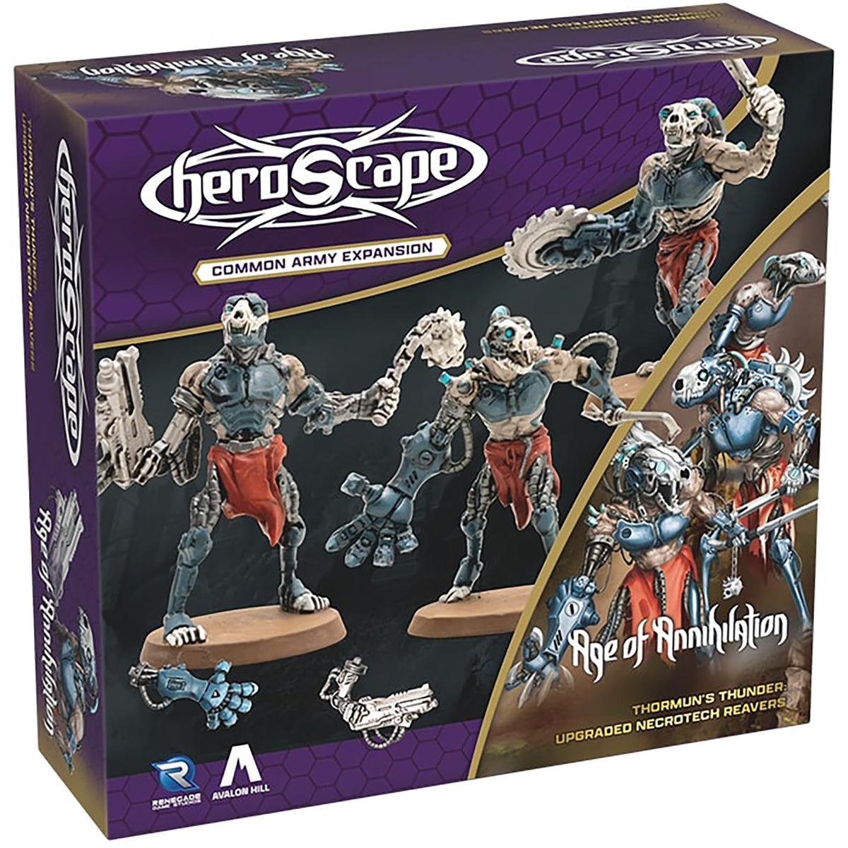 Renegade Game Studios Heroscape Necrotech Reavers Expansion, 6 Miniatures