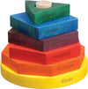 Maple Landmark Shape Stacker in Rainbow Colors - Made in USA