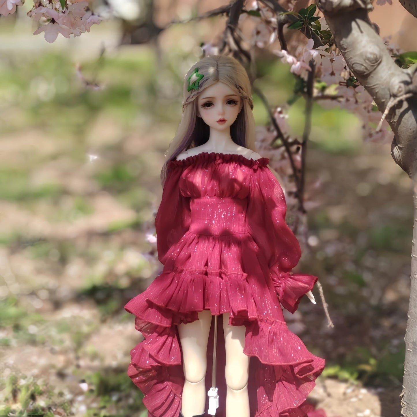 QGYDYH Bjd Doll Clothes,Ball Jointed Doll Clothes,Handmade,Fashion Dresses?Gowns, for 1/3 1/4 bjd Doll (red c, 1/3)