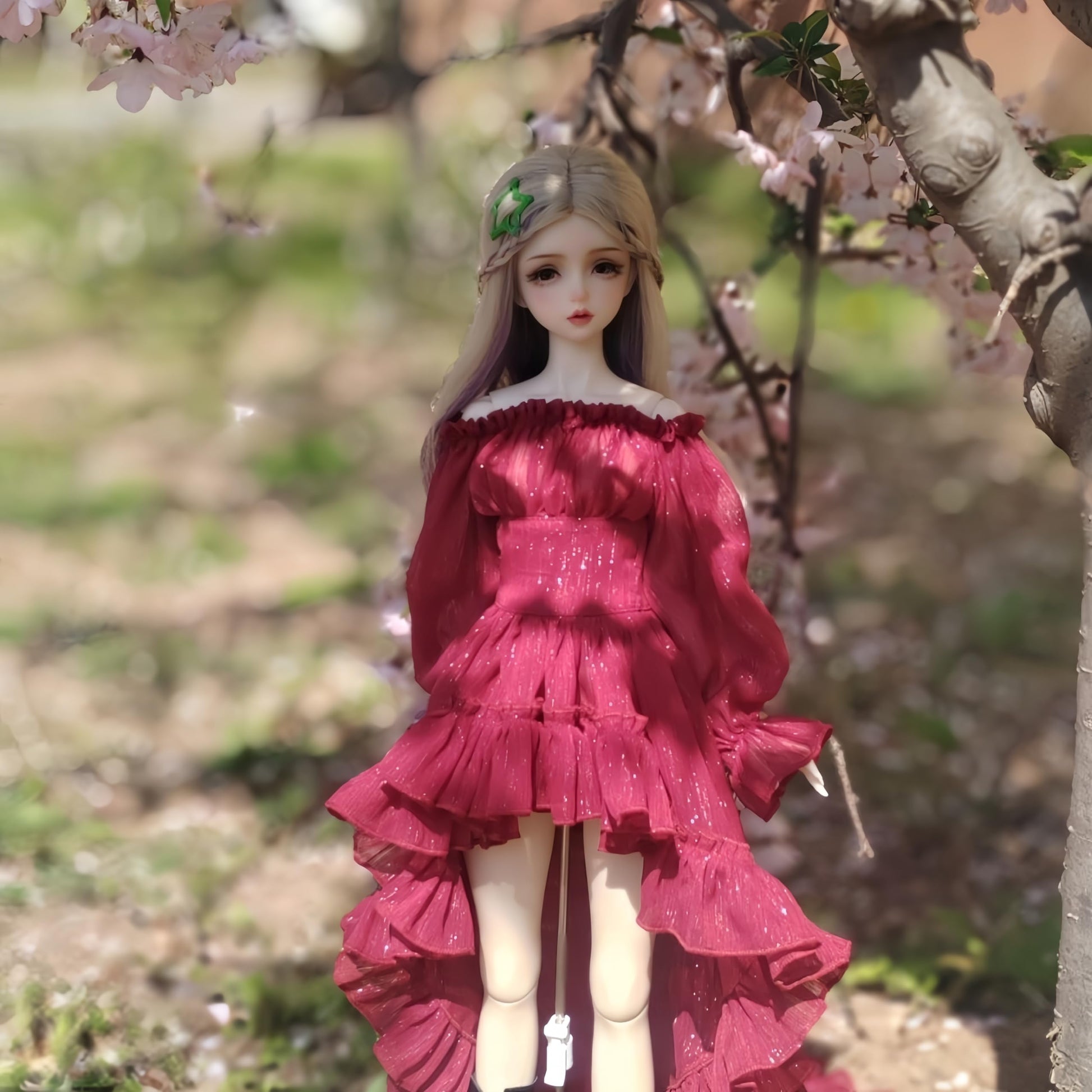 QGYDYH Bjd Doll Clothes,Ball Jointed Doll Clothes,Handmade,Fashion Dresses?Gowns, for 1/3 1/4 bjd Doll (red c, 1/3)