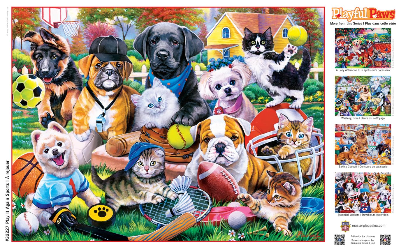 MasterPieces 300 Piece EZ Grip Jigsaw Puzzle - Play it Again Sports - 18"x24"