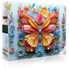 1000 Piece Puzzle for Adults Butterfly Noctilucous Jigsaw Puzzles - Challenging 3D Puzzles Stunning Flower Art Wall Decor, Gift for Adult Puzzle