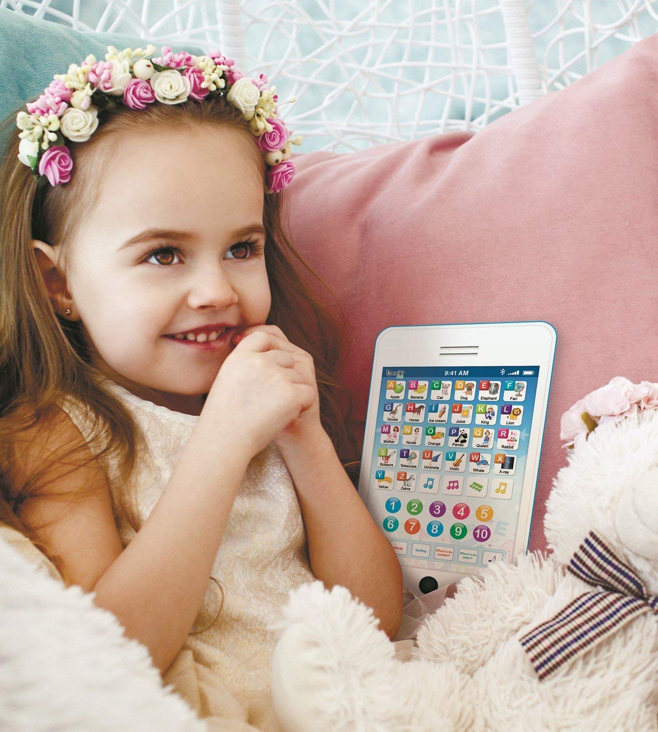 Educational Toys for 3+ Year Old Boys and Girls, 6-in-1 Kids Learning Tablet Phone, Preschool ABC Letters Numbers Spelling Music Toy, Premium Travel