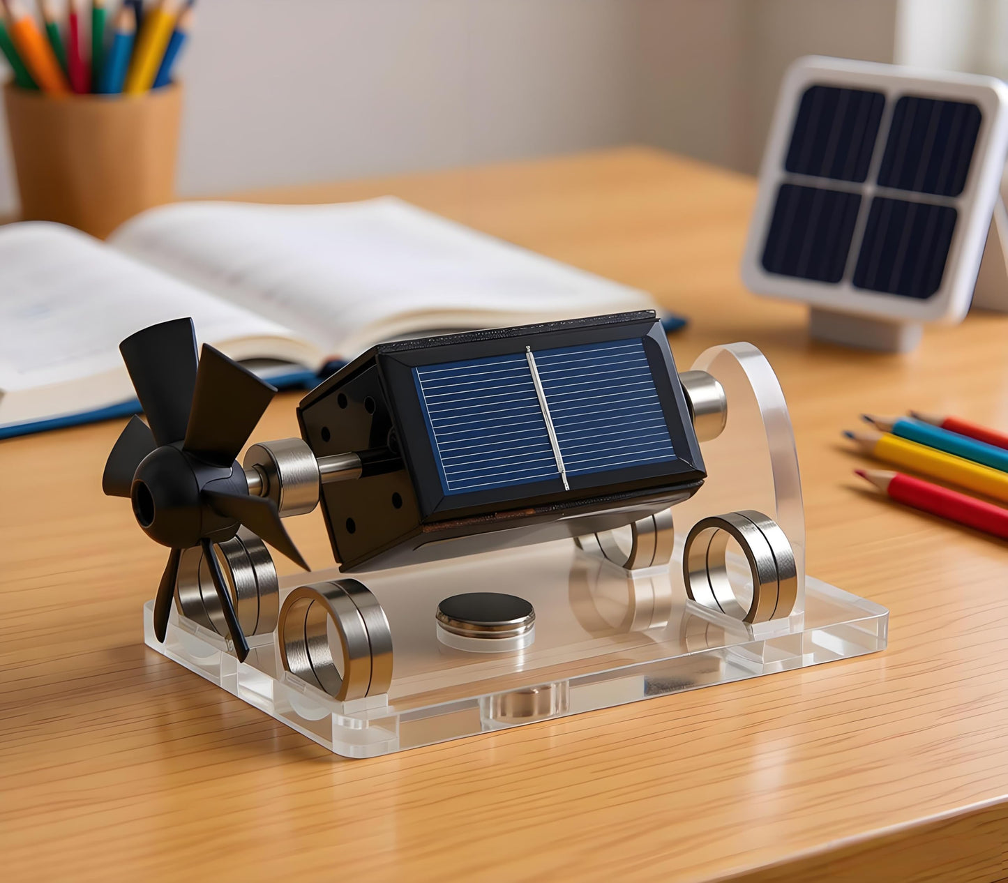 Sunnytech Solar Magnetic Levitation Model Levitating Mendocino Motor Educational Model ST41