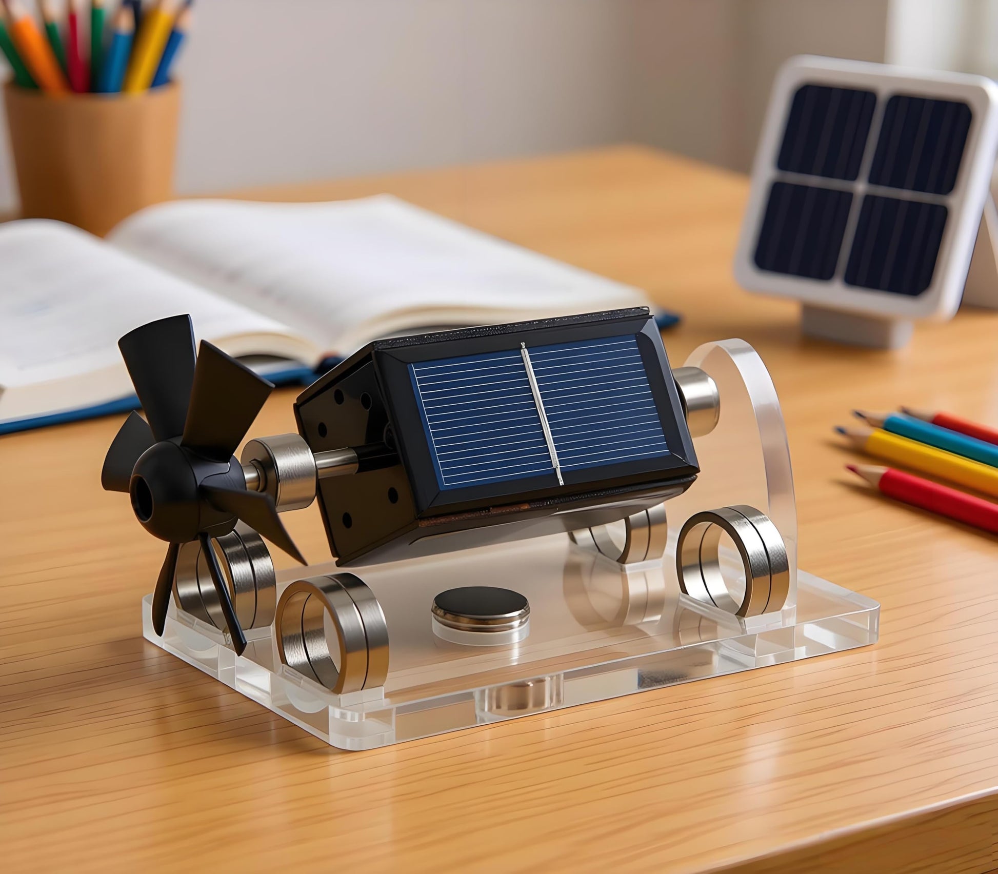 Sunnytech Solar Magnetic Levitation Model Levitating Mendocino Motor Educational Model ST41