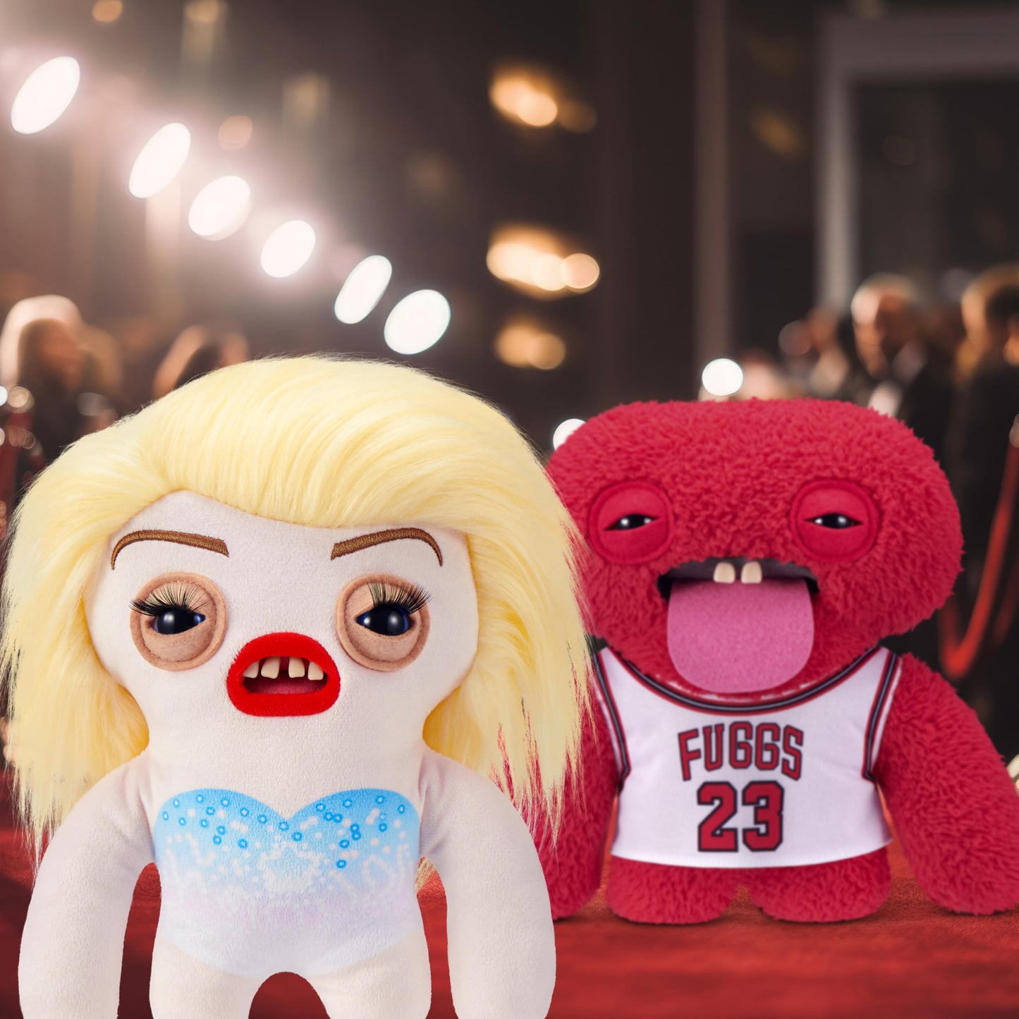 Fuggler Fugg Stars 9-Inch Plush Toy (Fleeting Fartlet) by ZURU - Funny Ugly Monster Stuffed Animal with Human-Like Teeth, Collectible Plush for Kids