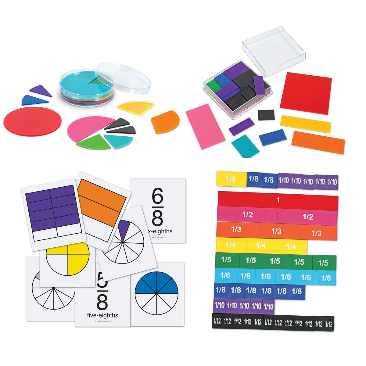 Learning Resources Rainbow Fraction Teaching System Kit
