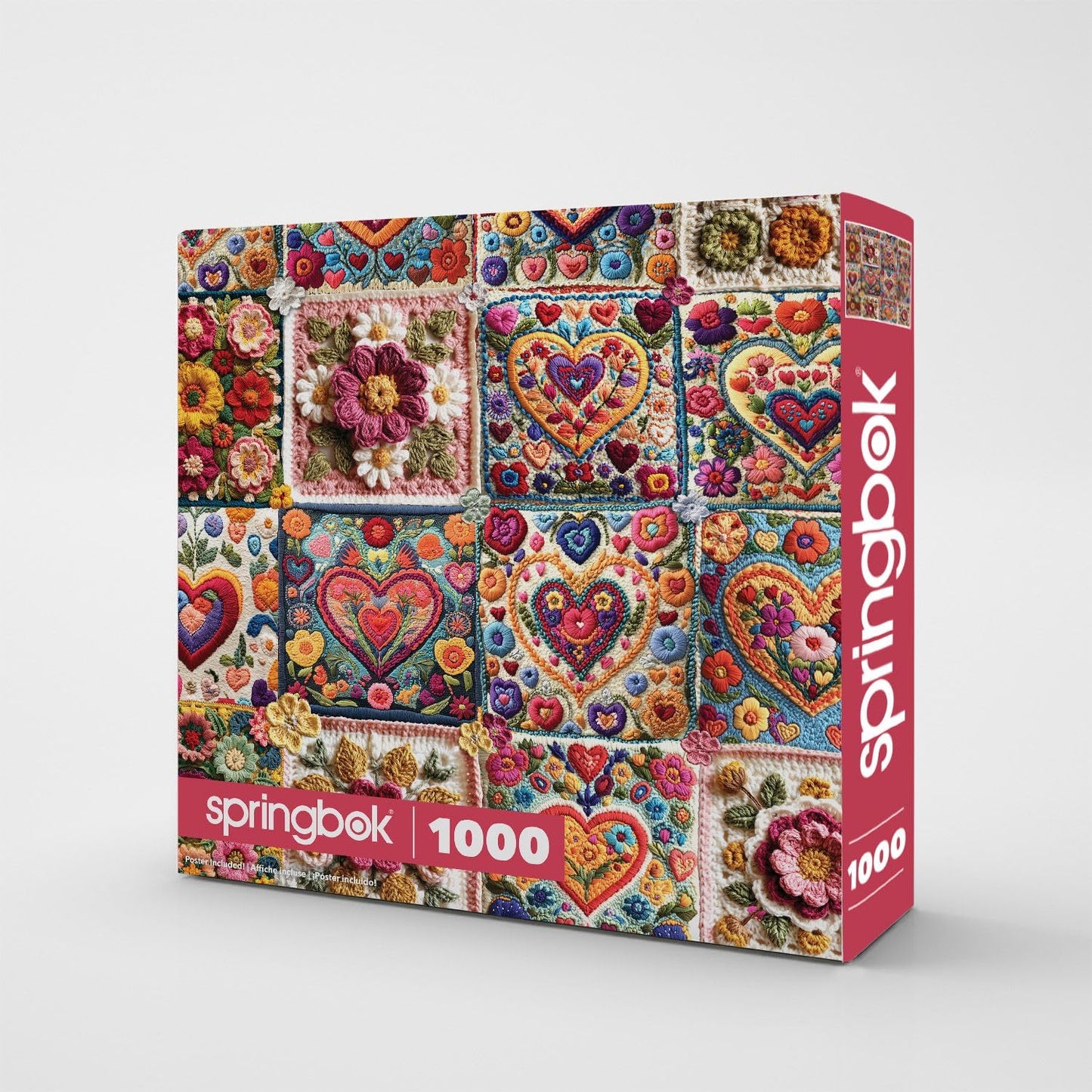 Springbok Crochet Hearts 1000 Piece Jigsaw Puzzle for Adults