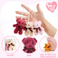 JOYIN 24 Packs Valentine's Day Heart Cards with Plush Toy Party Favors, Mini Stuffed Plush Toys for Valentines Day Gifts, Kids Classroom School