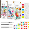 JCREN Watercolor Painting Books, Pocket Watercolor Painting Coloring Kit, Paint with Water Bookmarks Travel Activity Party Favors for Kids Toddlers