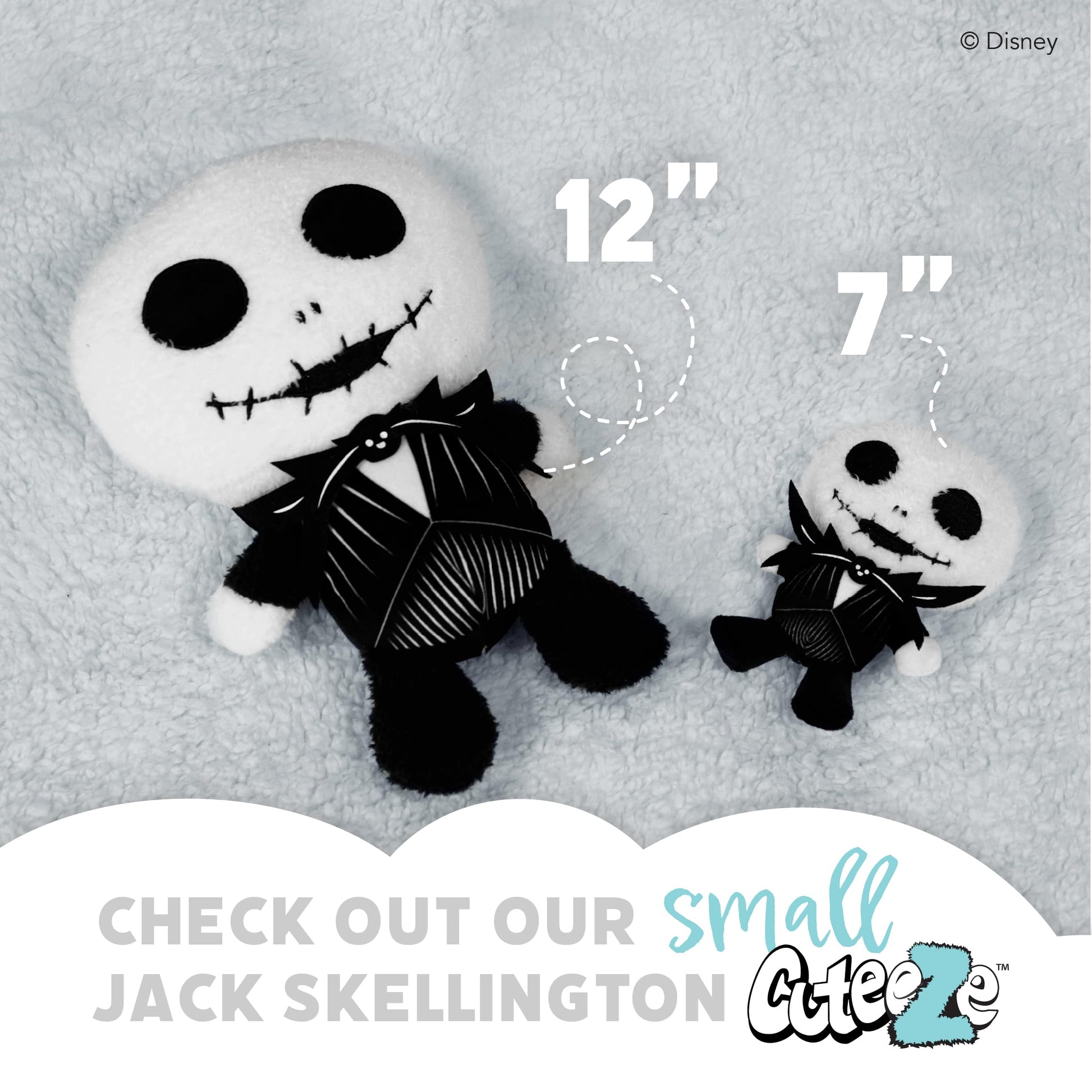 Kids Preferred Disney Nightmare Before Christmas Jack Skellington 12" Stuffed Animal Plush Toy