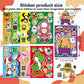 36 Sheets Mario Make a Face Stickers, Cartoon Book Crafts, DIY Party Supplies Favors Your Own Mixed and Matched with Different Designs Characters