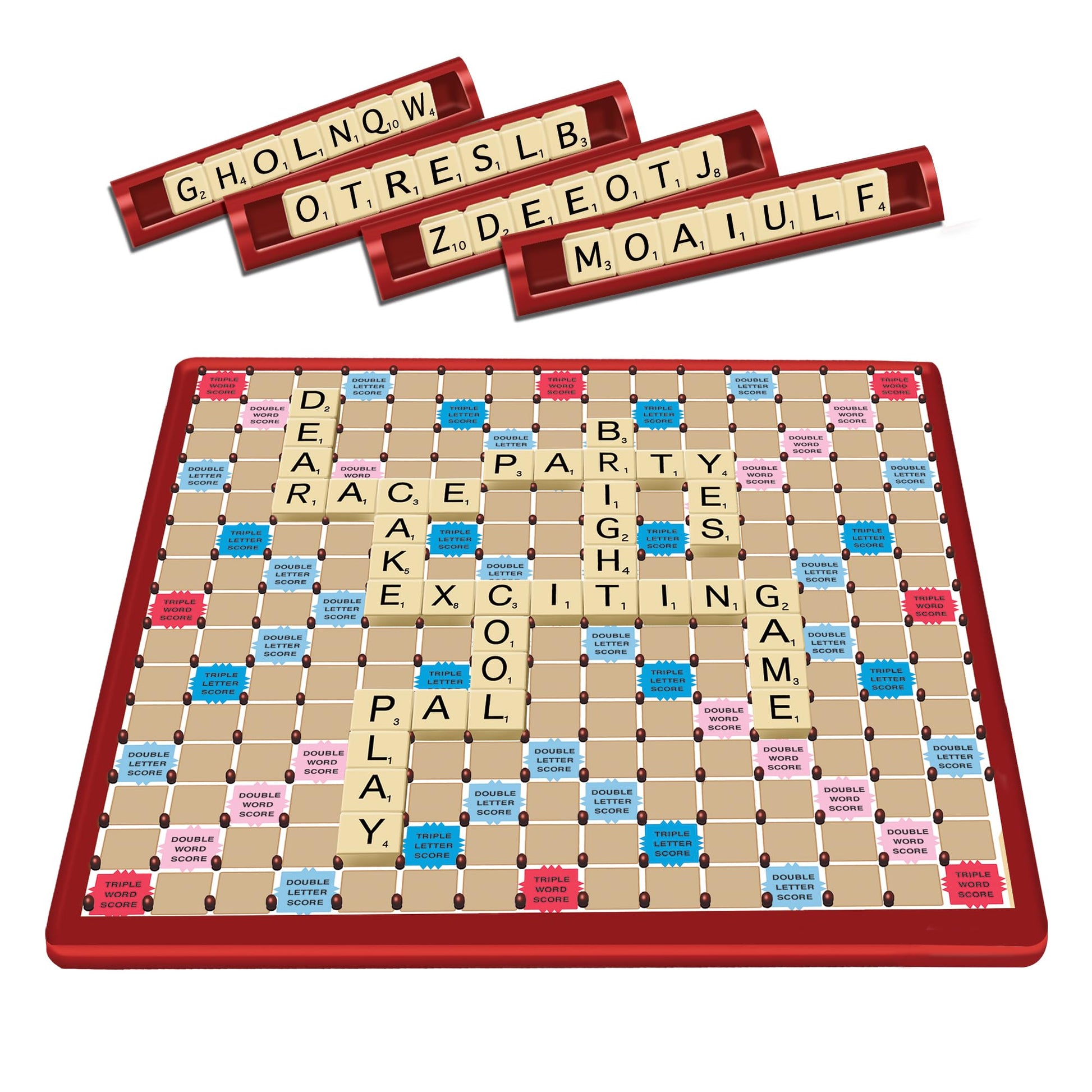 Tile Lock Scrabble, Board Holds Tiles in Place, by Winning Moves Games USA
