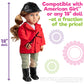 Dress Along Dolly 6pc Horseback Riding Outfit - 18" Doll Clothes & Accessories Compatible w American Girl- Equestrian Set Includes Hat, Shirt, Jacket