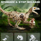 ROBOTIME Dinosaur 3D Wooden Puzzles, Velociraptor Model Kits can Walk, Mechanical Dinosaur STEM Toys, 3-D Puzzles Building Kit Gifts