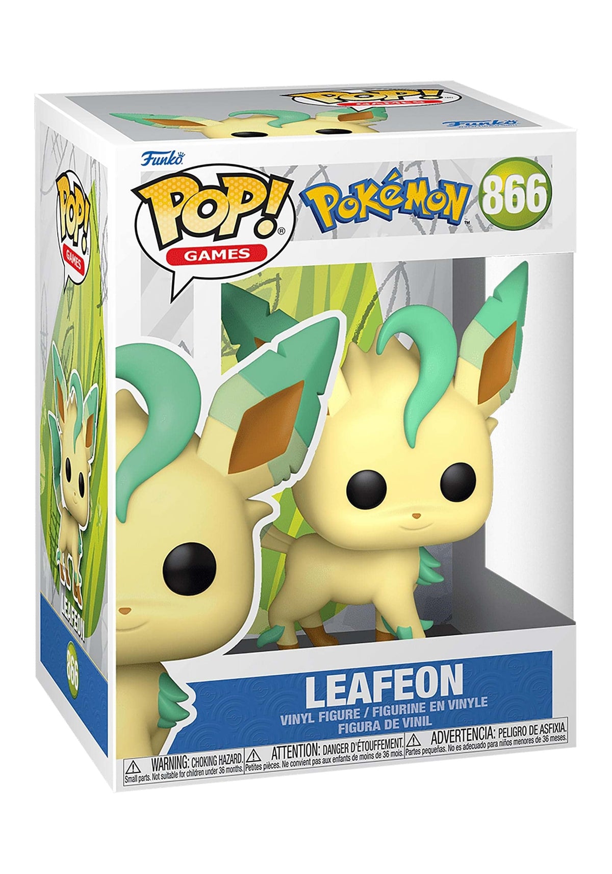 Funko Pop Games: Pokemon - Leafeon - Collectable Vinyl Figure - Gift Idea - Official Merchandise - Toys for Kids & Adults - Video Games Fans - Model