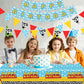 Cartoon Story Party Decorations Happy Birthday Banner Tablecloth