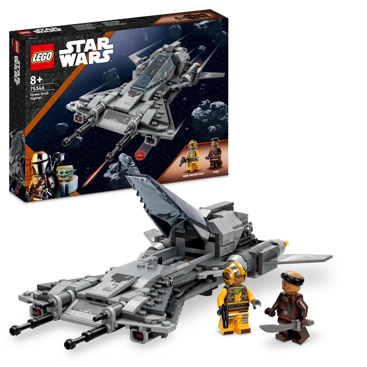 Lego Star Wars Pirate Snub Fighter 75346 Toy Blocks, Present, Space, Boys, 8 Years Old and Up