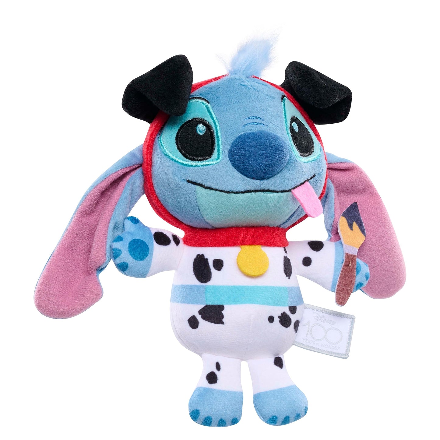 Disney100 Years of Wonder Stitch as Pongo Small Plushie Stuffed Animal, Kids Toys for Ages 2 Up by Just Play
