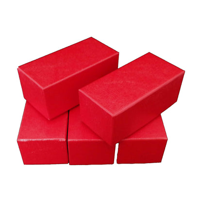 Guardhouse 4 ½" Single Row Storage Box for 2" Paper and Plastic Coin Holders 6 Pack Red