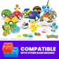 MEGA Pokémon Action Figure Building Toys, Beginner Trainer Team with 191 Pieces, 8 Characters Including Pikachu Charmander Squirtle, for Kids, HTJ75