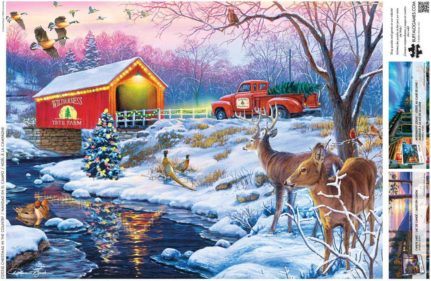 Buffalo Games - Christmas in the Country - 1000 Piece Puzzle for Adults