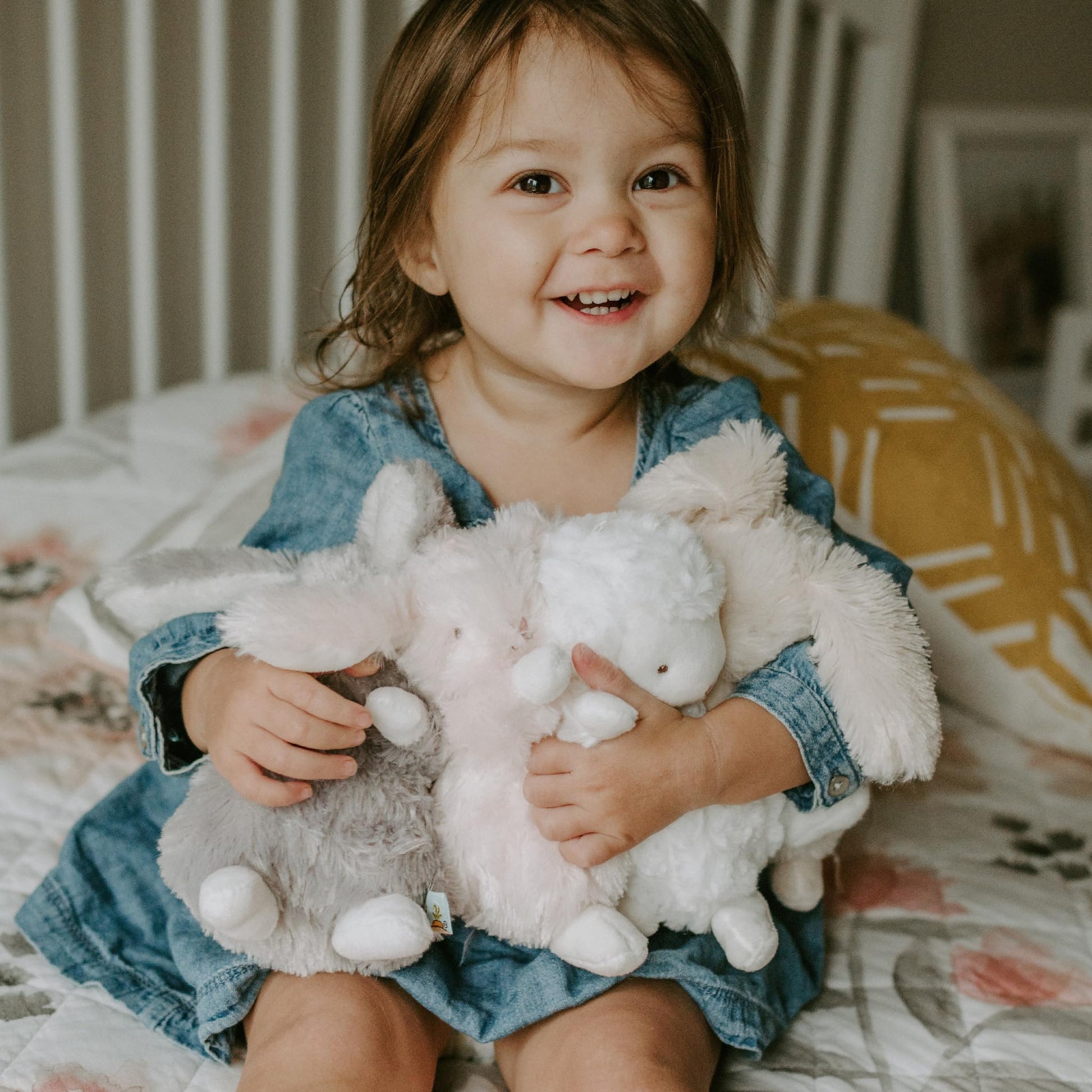 Bunnies by The Bay Wee Bloom Bunny, Bunny Rabbit Stuffed Animal