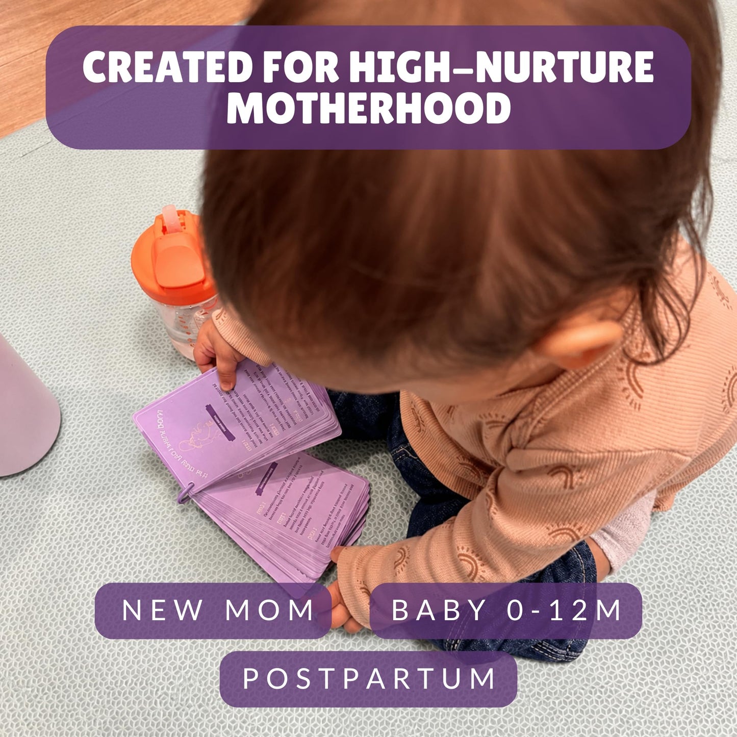 Baby Activity Cards for Newborns, 25 Screen-Free Infant Development Activities Ages 0-12 Months, Sensory Play and Baby Bonding by Neuroscientist