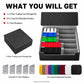 ArtBoutiq 5-Row Trading Card Storage Box, Large Capacity TCG Card Organizer with 24 Colorful Dividers & 5 Card Stoppers, PU Leather Card Storage Case