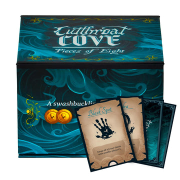 ZERO STRATEGY GAMES Cutthroat Cove: Pieces of Eight - Fast-Paced Pirate-Themed Card Game for 2-4 Players