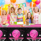 CMUSKO Basketball Tablecloth, 3Pcs Pink Basketball Birthday Decorations Plastic Table Cover, Pink Basketball Girls Table Cloths for Basketball Sports
