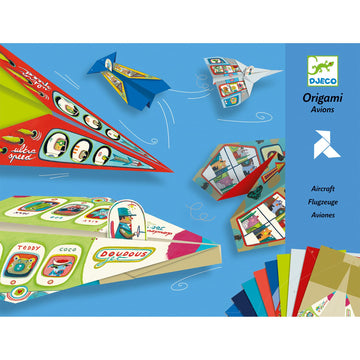 Djeco Planes Origami Paper Craft Kit - Level 3