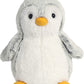 Aurora® Playful Pompom Penguin™ Stuffed Animal - Vibrant Companions for Warm Cuddles - Perfect for Adults, Kids, and Birthdays - Gray 8.5 Inches