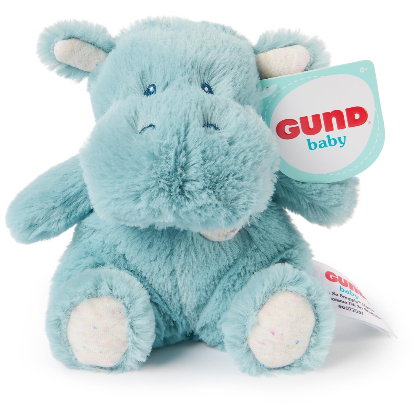 GUND Baby Oh So Snuggly Little Hippo 7-Inch Plush Toy, Ages 0+