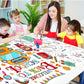 Leezead Back to School Giant Coloring Poster, Large Welcome Back Coloring Tablecloth/Table Cover Back to School Color-in Activity Poster for First Day