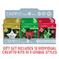 Creatto Holiday Classics - Dashing Reindeer, Shining Star, Festive Bow Light-Up 3D Puzzle Kits | 12-piece Gift Set | Party Favors, Stocking Stuffers