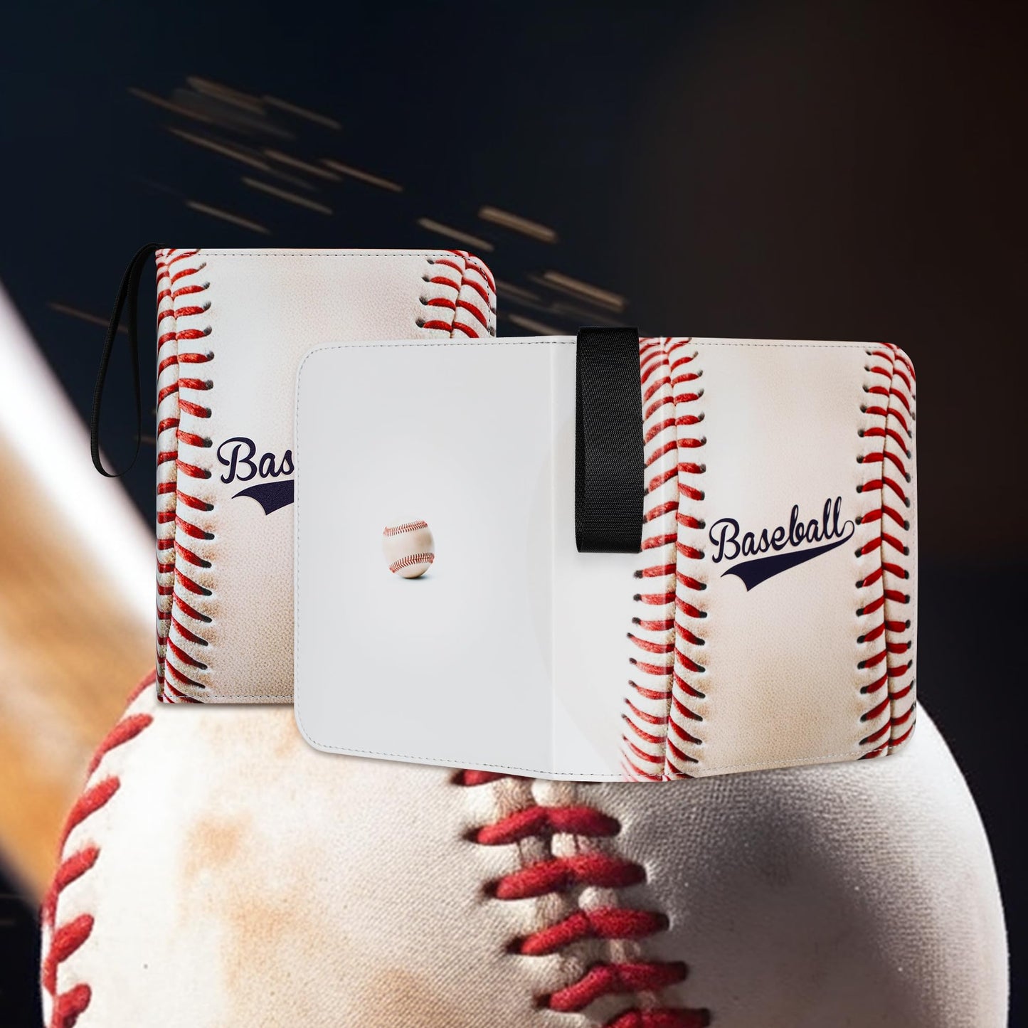 RONMONG Baseball Card Binder,2025-2026 Sports Trading Card with Sleeves Holder Album,990 Pockets Baseball Card Holder Sheets Display Storage