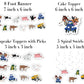 Blue Truck Birthday Decorations Cake Cupcake Toppers Farm Animals 42 Pcs